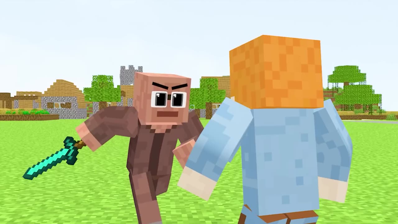 Monster School Homeless Wednesday Zombie but Good - Minecraft Animation