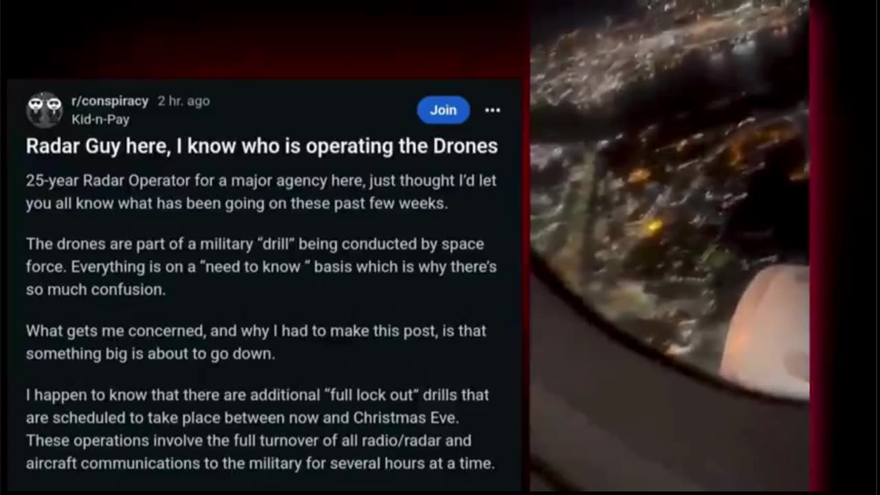 RADAR GUY UFO/DRONE INTEL