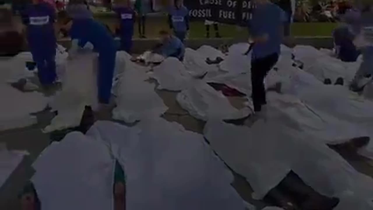 Some Nurses Do Unnecessary Climate Change Dance/Protest w/Fake Certificates, Lying On Sidewalk