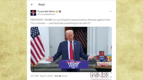 PRESIDENT TRUMP ON SURVIVING ASSASSINATION ATTEMPT