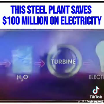 free energy steel plant generated electricity from water