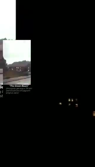 Ok, WTH is this?? Green laser during storms?