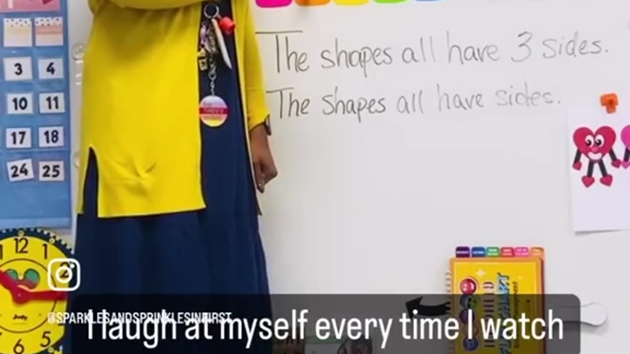 Alphabet reading the action of teacher is so funny
