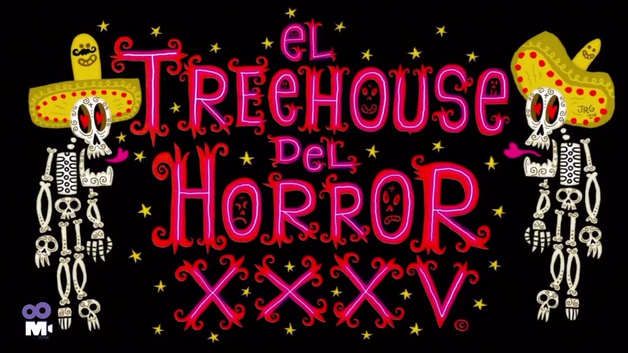 The opening couch gag for ‘THE SIMPSONS: TREEHOUSE OF HORROR 35’