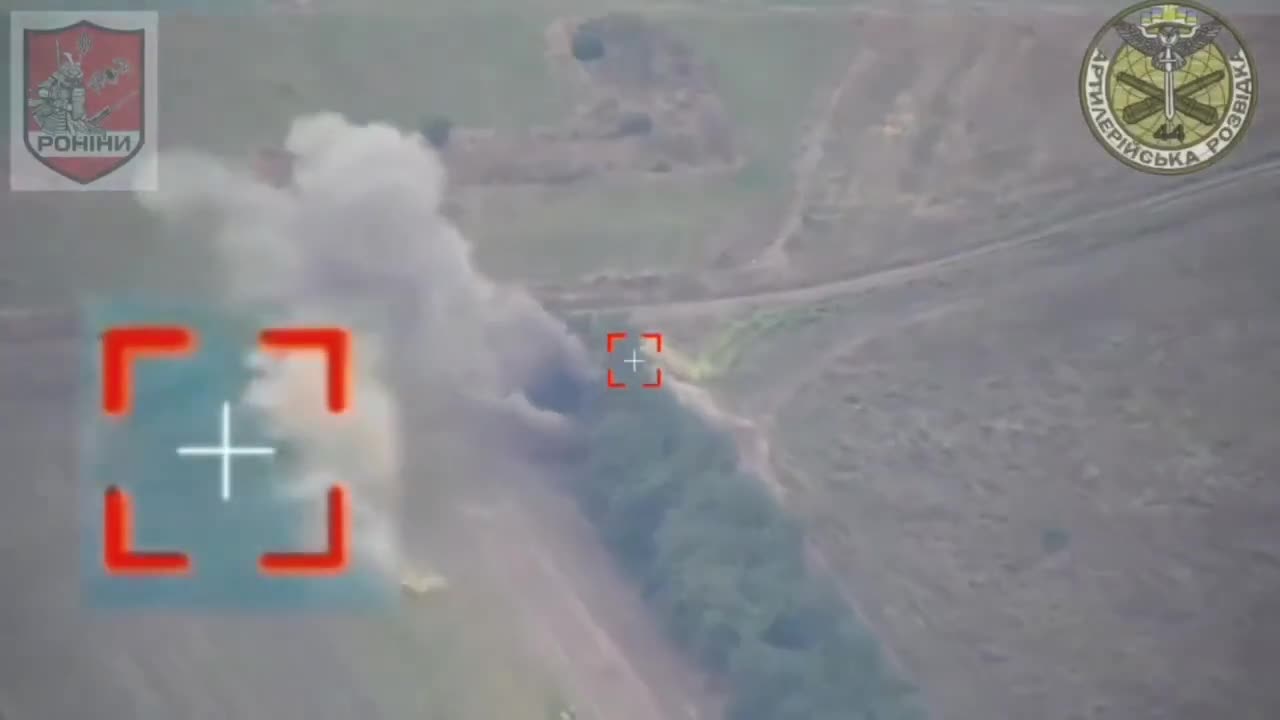 Spectacular destruction of 203-mm self-propelled guns 2S7 "Peony"