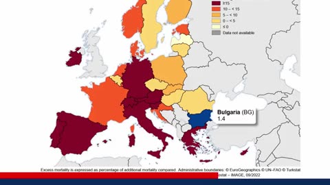 Shocking increase in excess mortality in 2022 in the EU