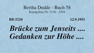 BD 5210 - BRÜCKE ZUM JENSEITS .... GEDANKEN ZUR HÖHE ....