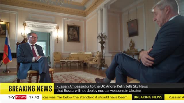 Russian Ambassador: UK 'too deep' in Ukraine war