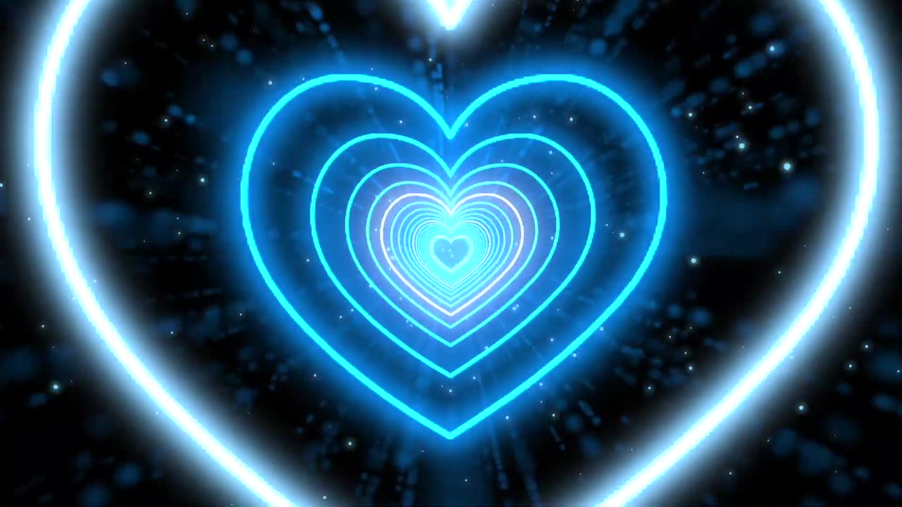 617. Color Changing Heart Tunnel💙🤍Love Heart