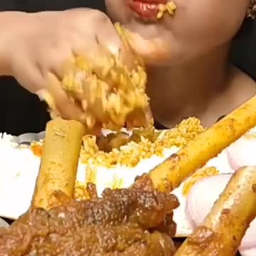 woman Speciel Mutton Carry Eating Show