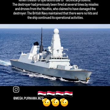 BRITAIN WITHDRAWS IT`S DESTROYER AFTER CLASHES WITH YEMEN