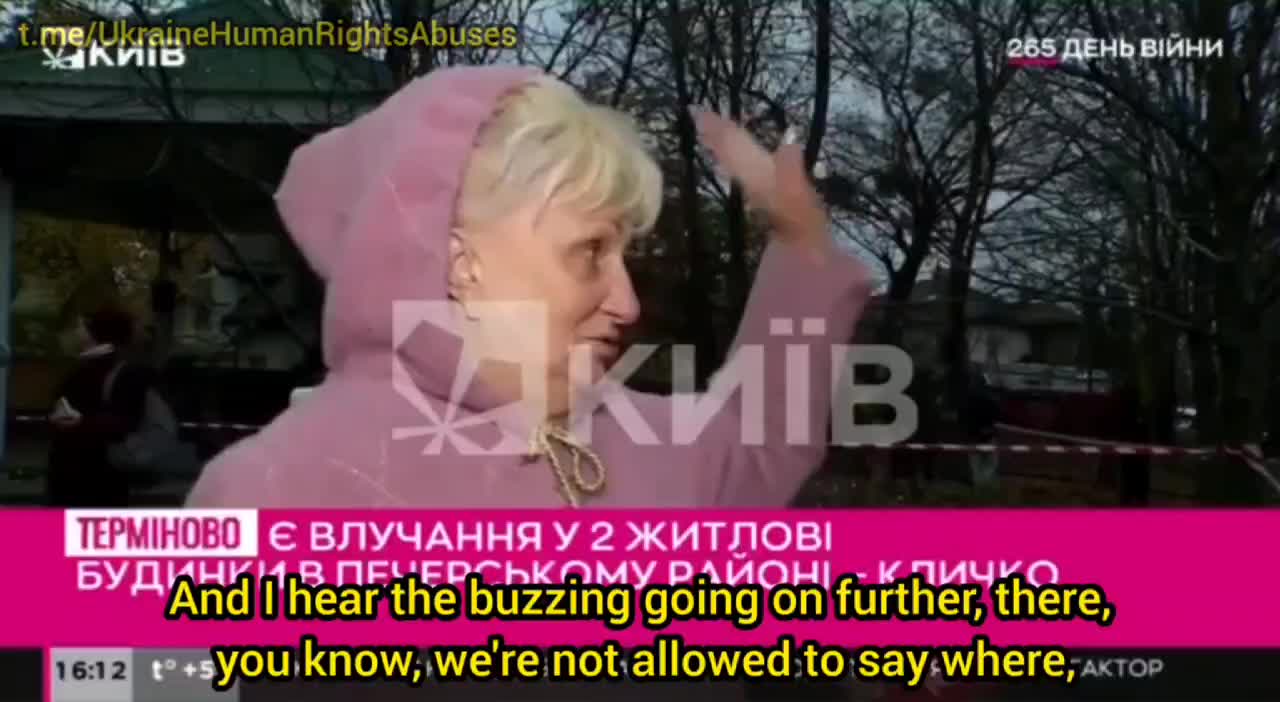 2022-11-15 This resident of Kiev actually confirms the obvious:
