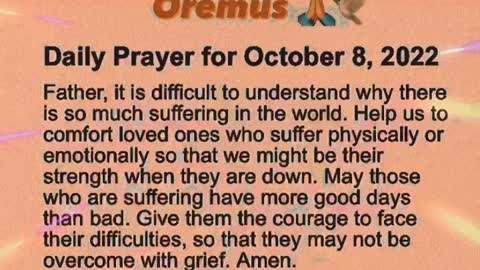 Oremus 🙏🏼🕊