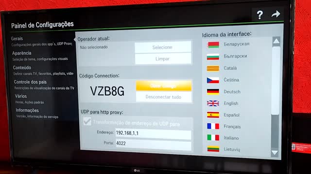 Como gerar o código no SSIPTV