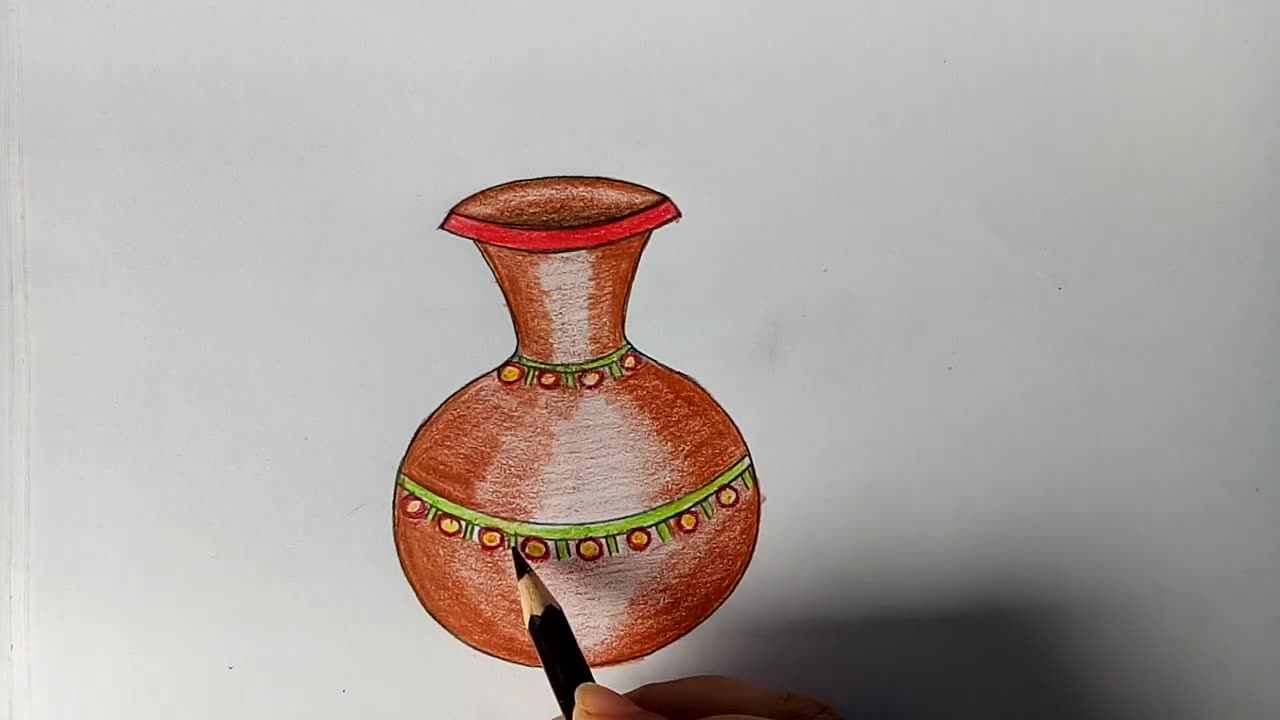 How to draw a pitcher step by step (very easy) __ Art video