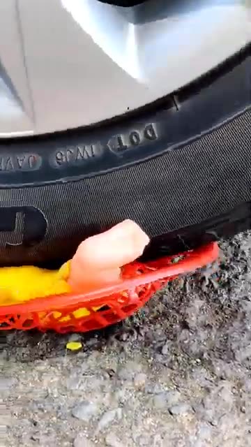 Crushing Crunchy & Soft Things by Car #shorts #