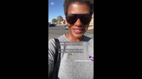 Black Woman documents her journey walking to the polling station to vote Trump