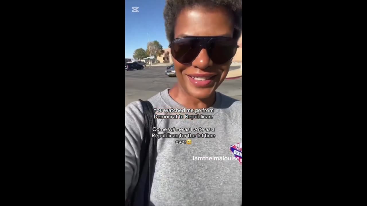 Black Woman documents her journey walking to the polling station to vote Trump