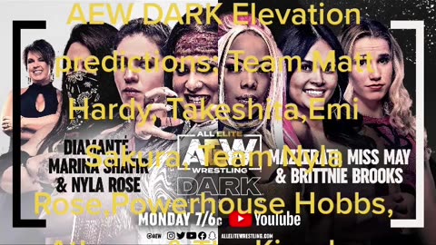AEW DARK Elevation predictions