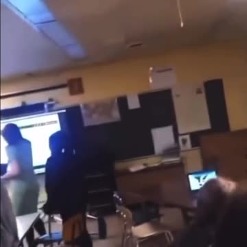 Flint Michigan - Student Knocks out Teacher with a Chair - So Sad
