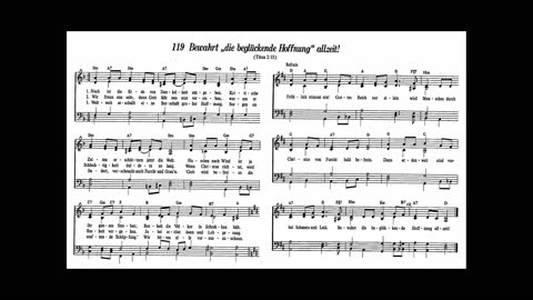 Bewahrt ,,die beglückende Hoffnung" allzeit! (Lied 119 aus Singt Jehova Loblieder)