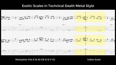 Exotic Scales In Technical Death Metal Style