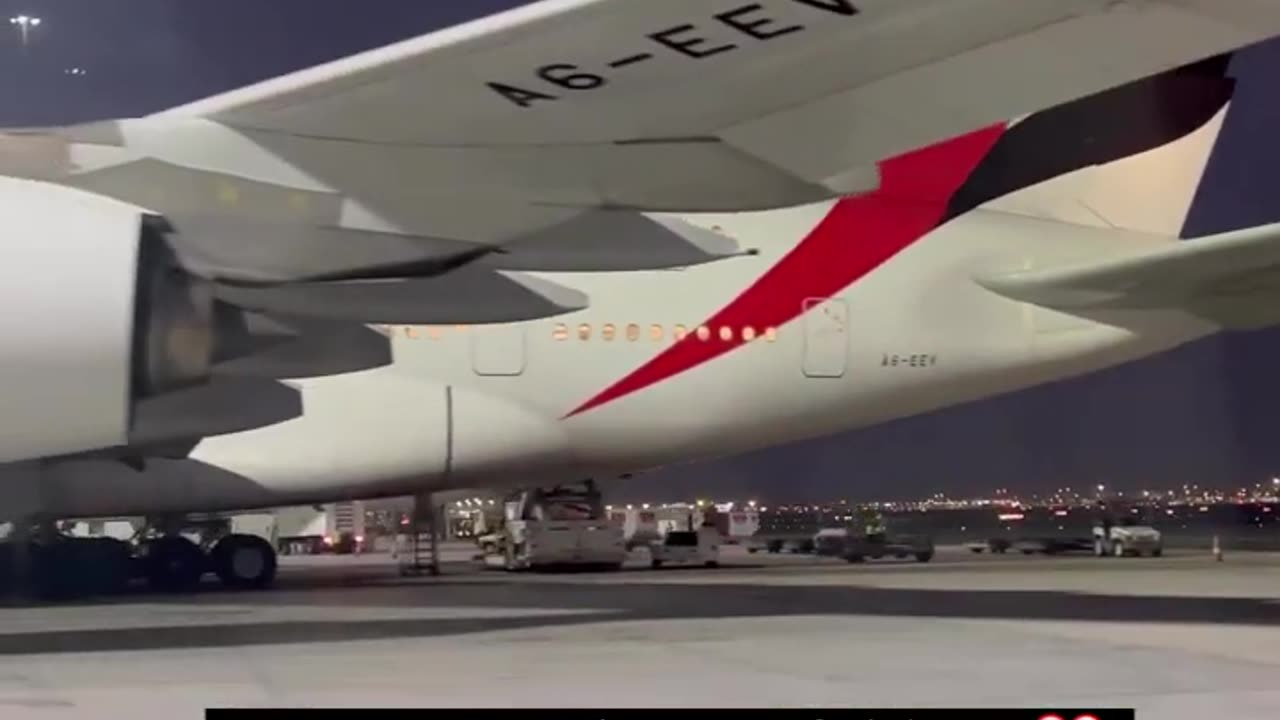 EmiratesAirlines take off Dubai airport