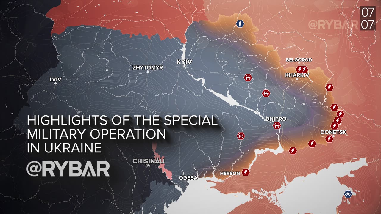 ❗️🇷🇺🇺🇦🎞 RYBAR HIGHLIGHTS OF THE RUSSIAN MILITARY OPERATION IN UKRAINE ON July 1-7, 2024
