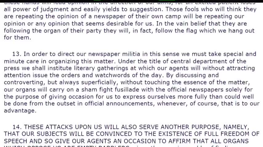 Control of the media