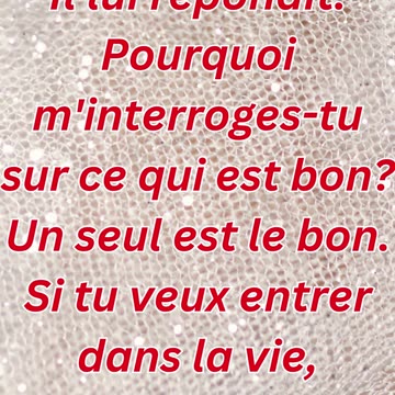 Matthieu 19:17 - "Pourquoi m'appelles-tu bon ?" #shorts #shortvideo #youtube #youtubeshorts #yt