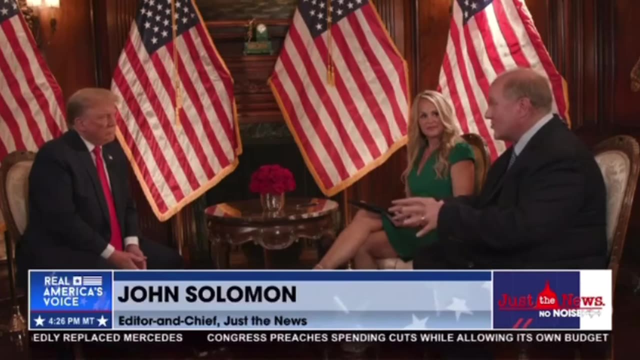 President Trump interview part 3- I went to Washington DC "17" times Comms