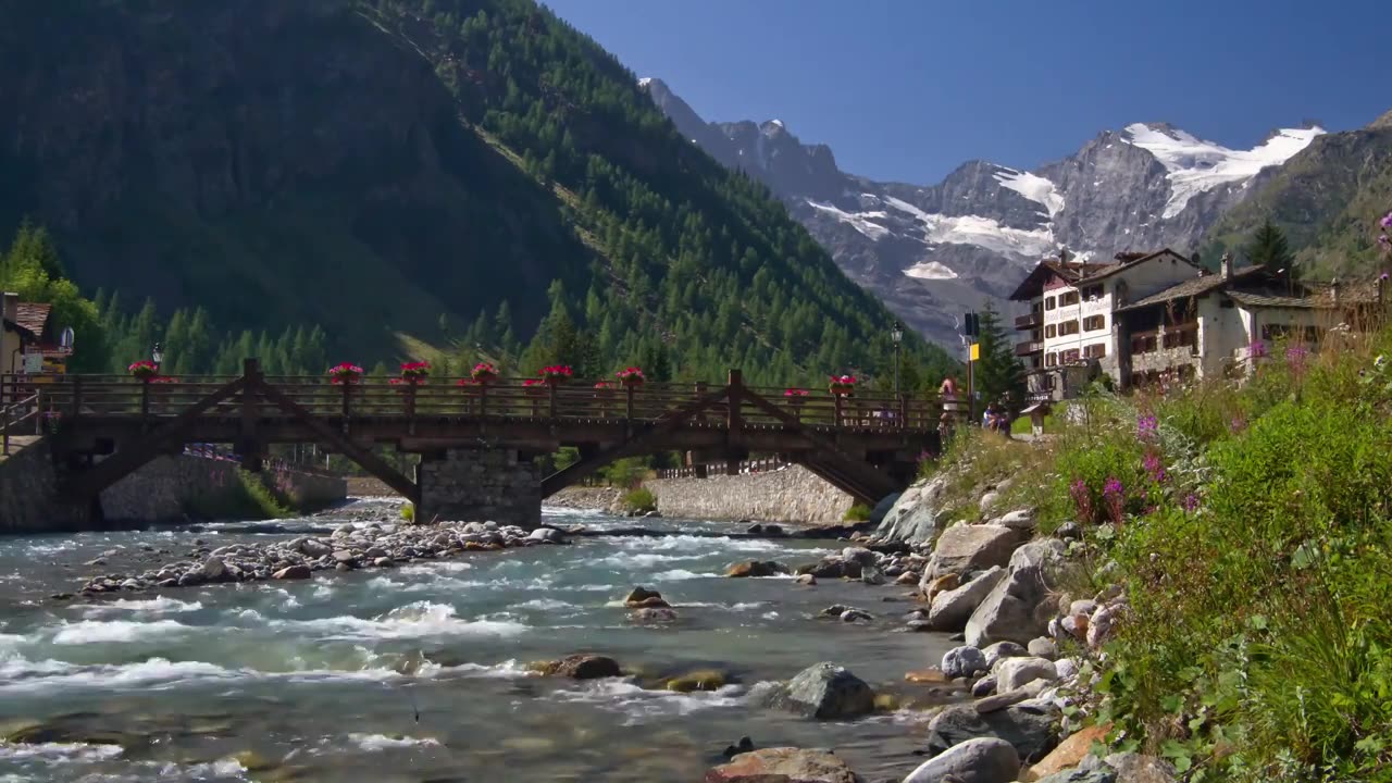 [4K] Alps _ Landscapes _ waterfall _ Lake _ FREE HD VIDEOS