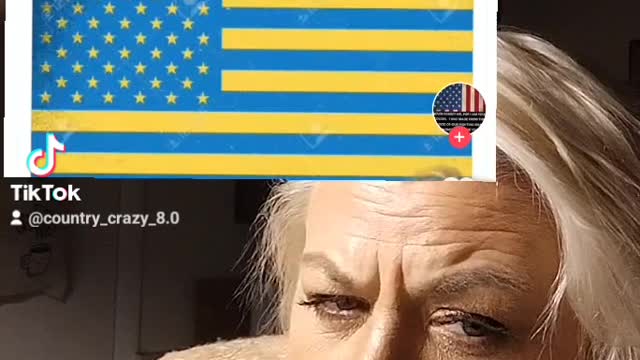 Now they want to merge their colors into the American flag is that why he got her American flag