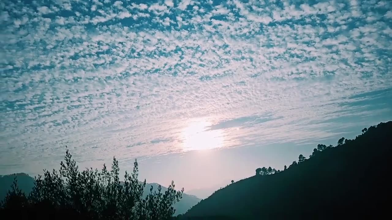 Sunset view in Kashmir rawalakot