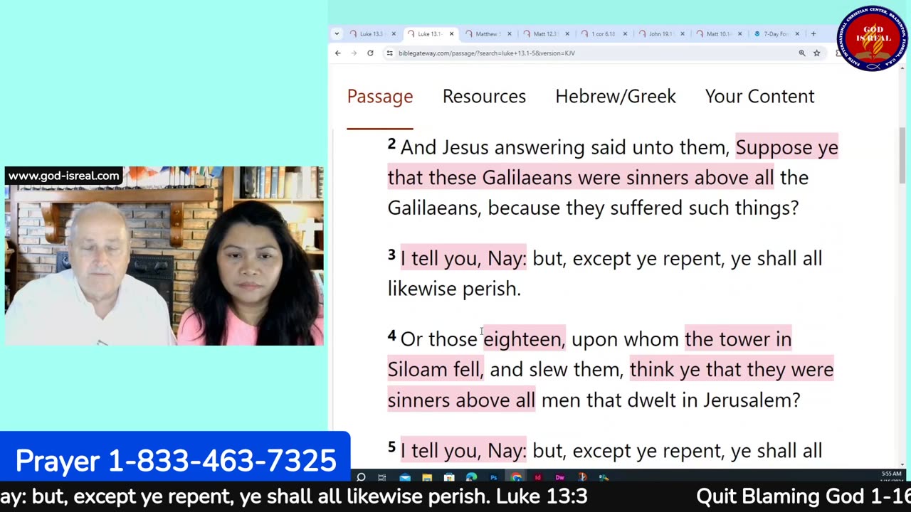 God Is Real 01-16-24 Quit Blaming God Day 12 Is one sin greater than another