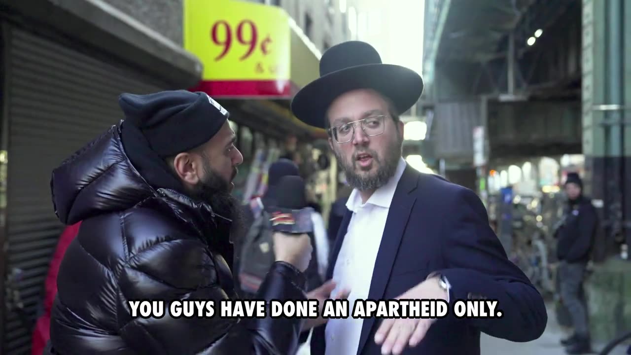 Muslim CONFRONTING Jews HEATED DEBATE