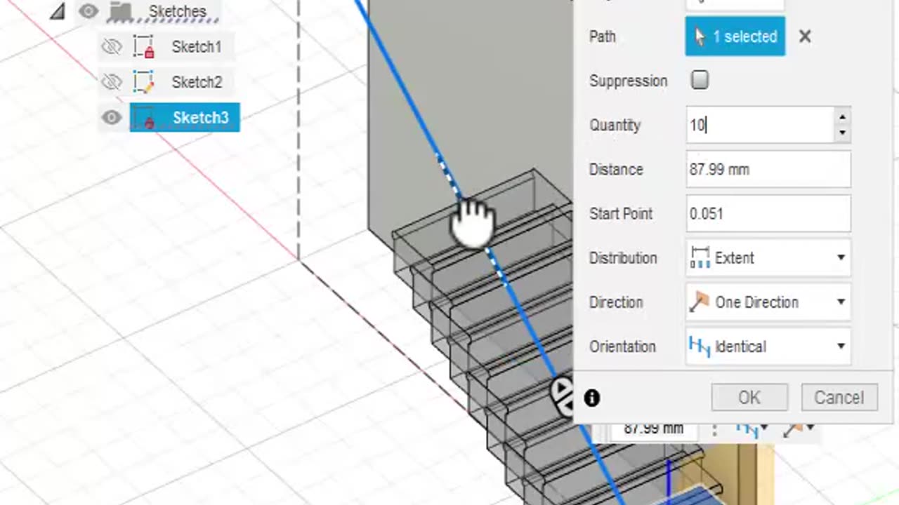 Fusion360: Create Stairs