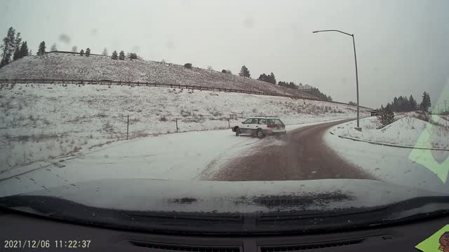 Subaru Slips and Slides in Idaho