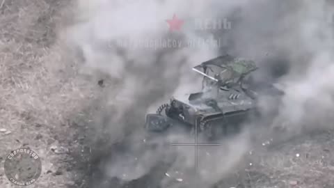 Ukrainian Tried to Hide Under an Abandoned Armored Vehicle