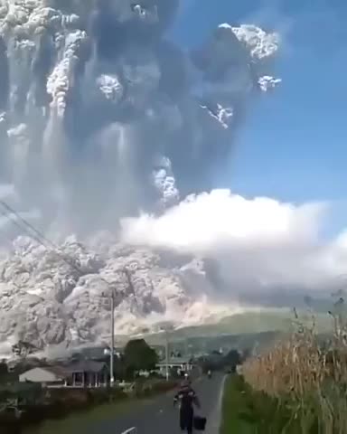 Indonesia’s Merapi volcano erupted, spewing hot cloud up to seven kilometres into the air