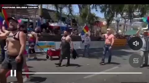 Family parade in West Hollywood come down and bring your kids 🤮🤬🤮🤬🤮❌🤮🤬🤮🤬❌