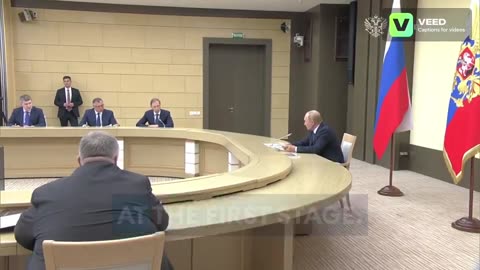 Putin holds a meeting Government about Kursk attack