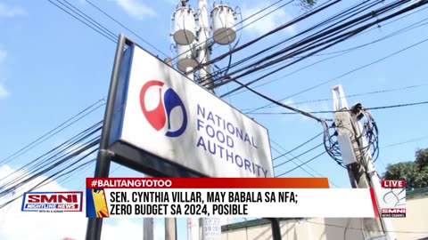 Sen. Cynthia Villar, may babala sa NFA; Zero budget sa 2024, posible