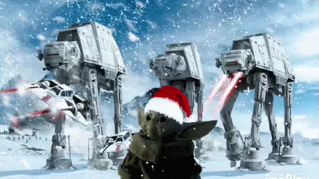 Baby Yoda Christmas Gif! 🎄