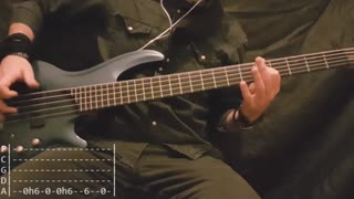 Korn - Falling Away From Me Bass Cover (Tabs)