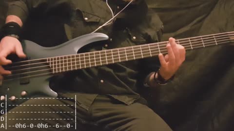 Korn - Falling Away From Me Bass Cover (Tabs)
