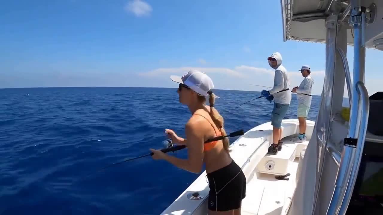 Snorkeling outdoors with a bikini-clad beauty 9