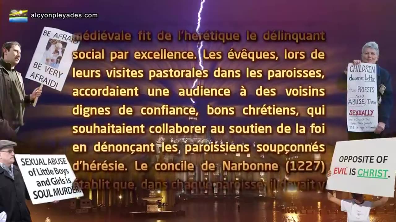 ALCYON PLÉIADES EXTRA 58 INQUISITION CONCILES JÉSUITES PAPE NOIR VATICAN GÈNE DE DIEU