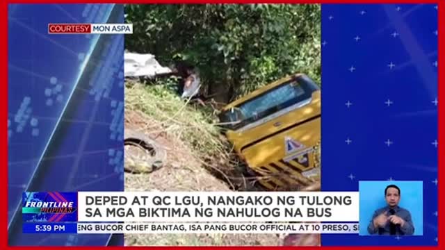 Guro, patay matapos mahulog sa bangin ang sinasakyang bus