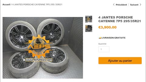 4 JANTES PORSCHE CAYENNE 7P5 295/35R21